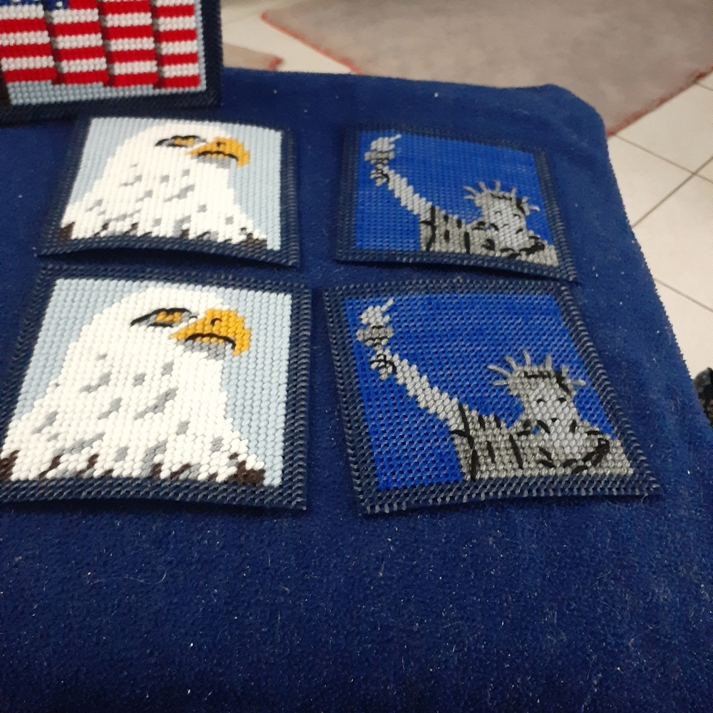 Patriotic coaster set - Picture 2 of 5